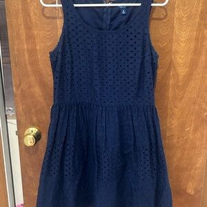 Old Navy Blue Sleeveless Scoop Neck Sundress